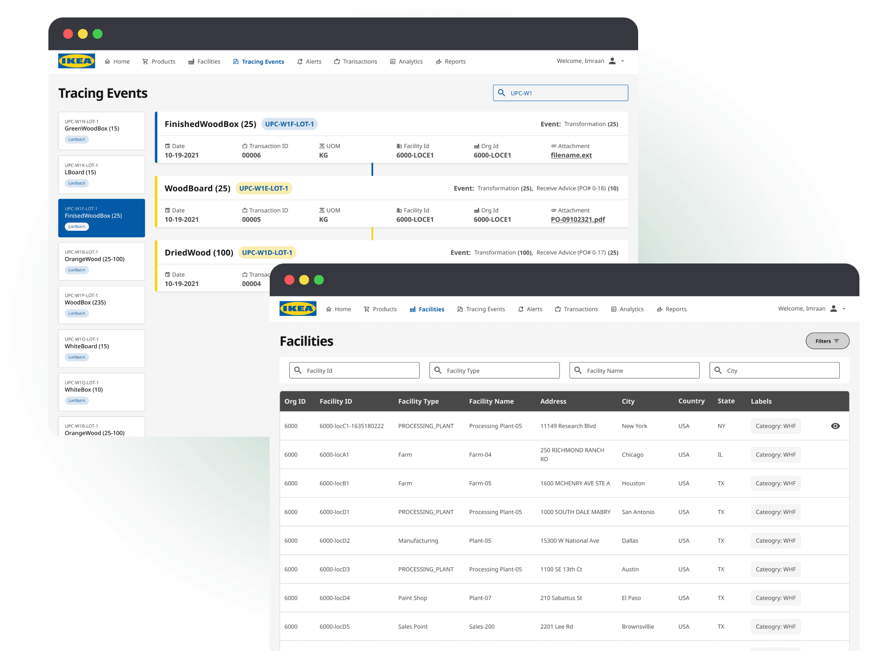 Supply chain management platform for IKEA